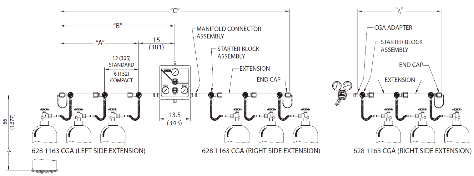 628系列Maniflex HF系統(tǒng)草圖